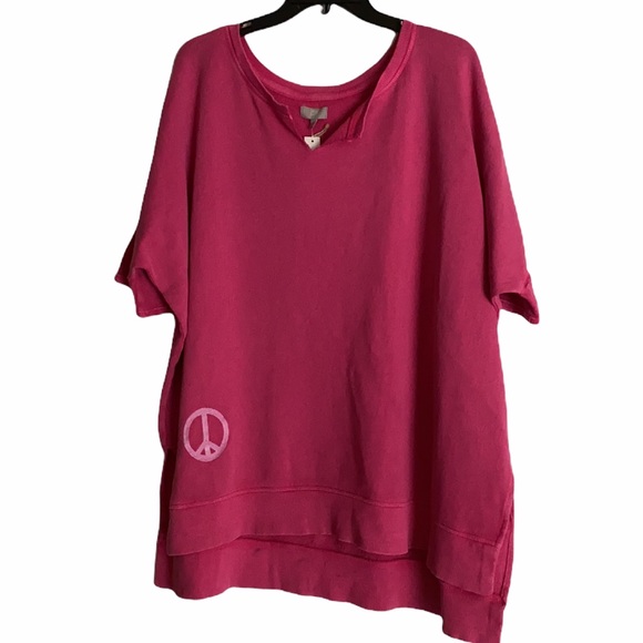 LAST 1 - NEW distressed peace sign sweatshirt (S, M, L) - Picture 6 of 9